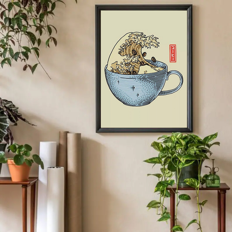 โปสเตอร์รูปเมล็ดกาแฟสไตล์ญี่ปุ - Japanese Lifestyle Shop บทวิจารณ์และราคา